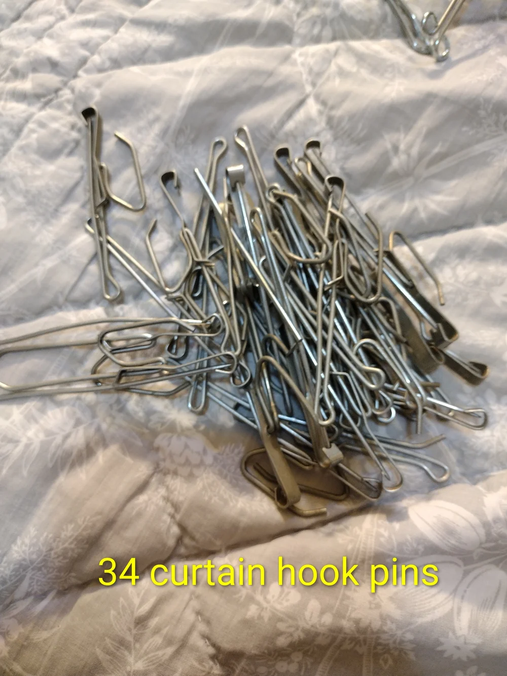 Variety Of Vintage Curtain Hook Pins Pinch Pleat